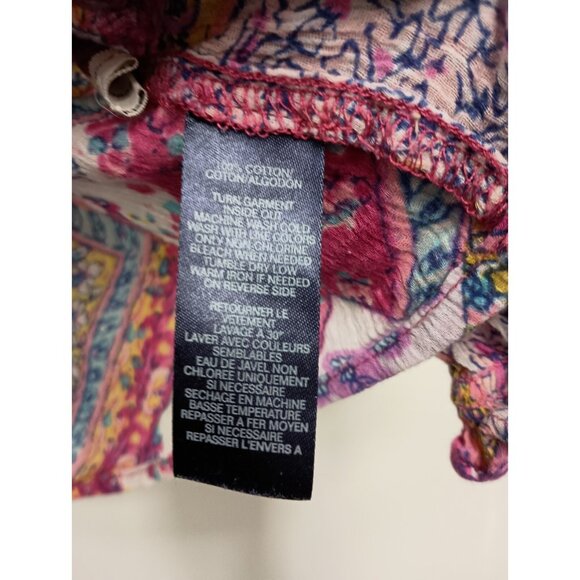 Chaps Multicolor Patterned Blouse - Picture 7 of 11